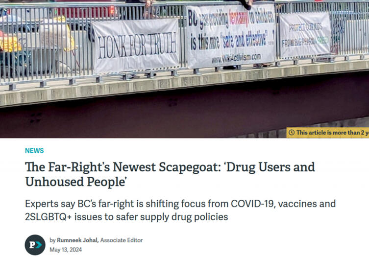 Untitled Article: The Far-Right’s Newest Scapegoat: ‘Drug Users and Unhoused People’
